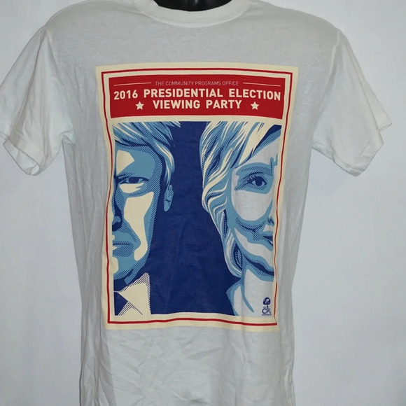 Donald Trump V Hilary Clinton 2016 Presidential Election Viewing Party T Shirt S - Picture 2 of 8